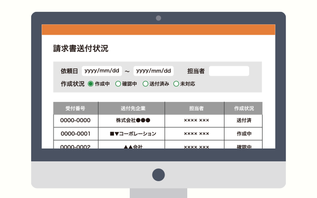 3. 請求書送付状況の見える化と自動再送処理